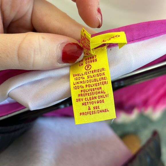 Catherine Malandrino Pink Ombré Maxi Silk Skirt - Picture 4 of 4